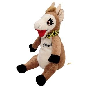 Borden Elsie The Cow Plush 2004 Dairy Farmers Of America Mascot Advertising 6"